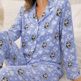 Pet Pyjama Set – Custom Dog Print Long Sleeve Pyjamas