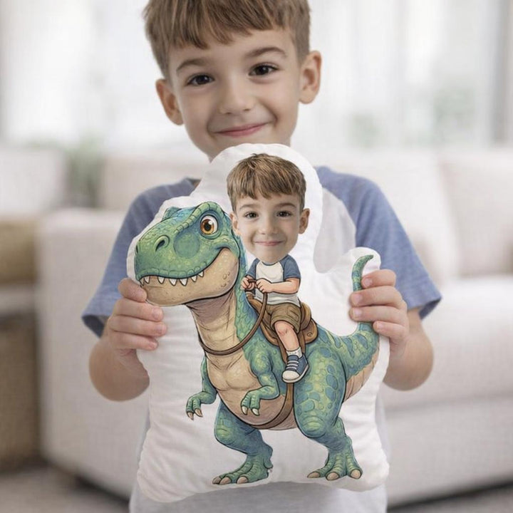 Personalised Photo Face Pillow – Custom Character Cushion