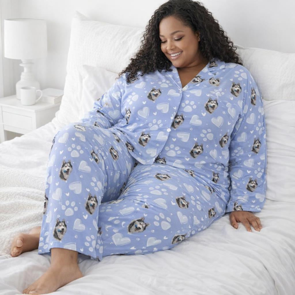 Pet Pyjama Set – Custom Dog Print Long Sleeve Pyjamas