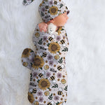floral baby swaddle
