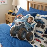 Personalised Photo Face Pillow – Custom Character Cushion