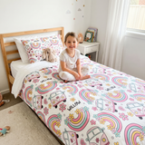 Personalised Kids Quilt Cover & Pillowcase Set