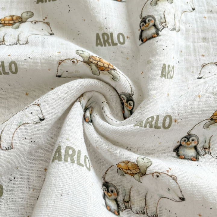 Personalised Muslin Swaddle Wrap