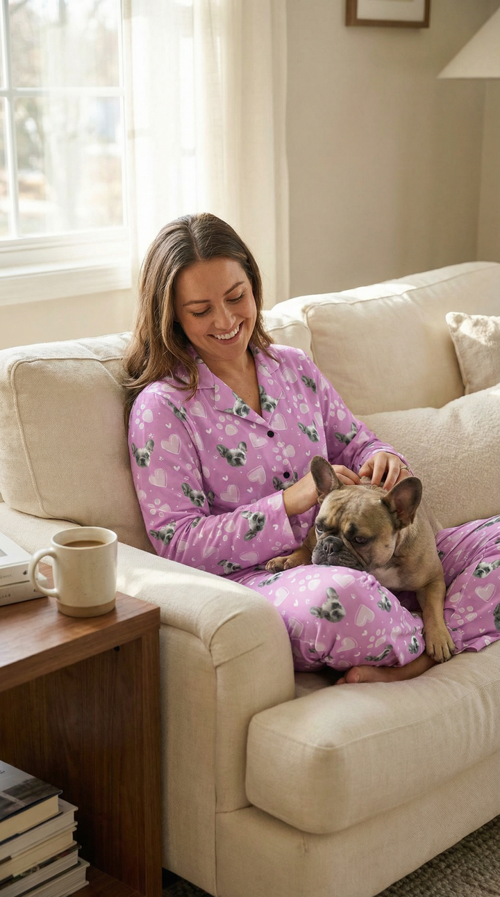 Pet Pyjama Set – Custom Dog Print Long Sleeve Pyjamas