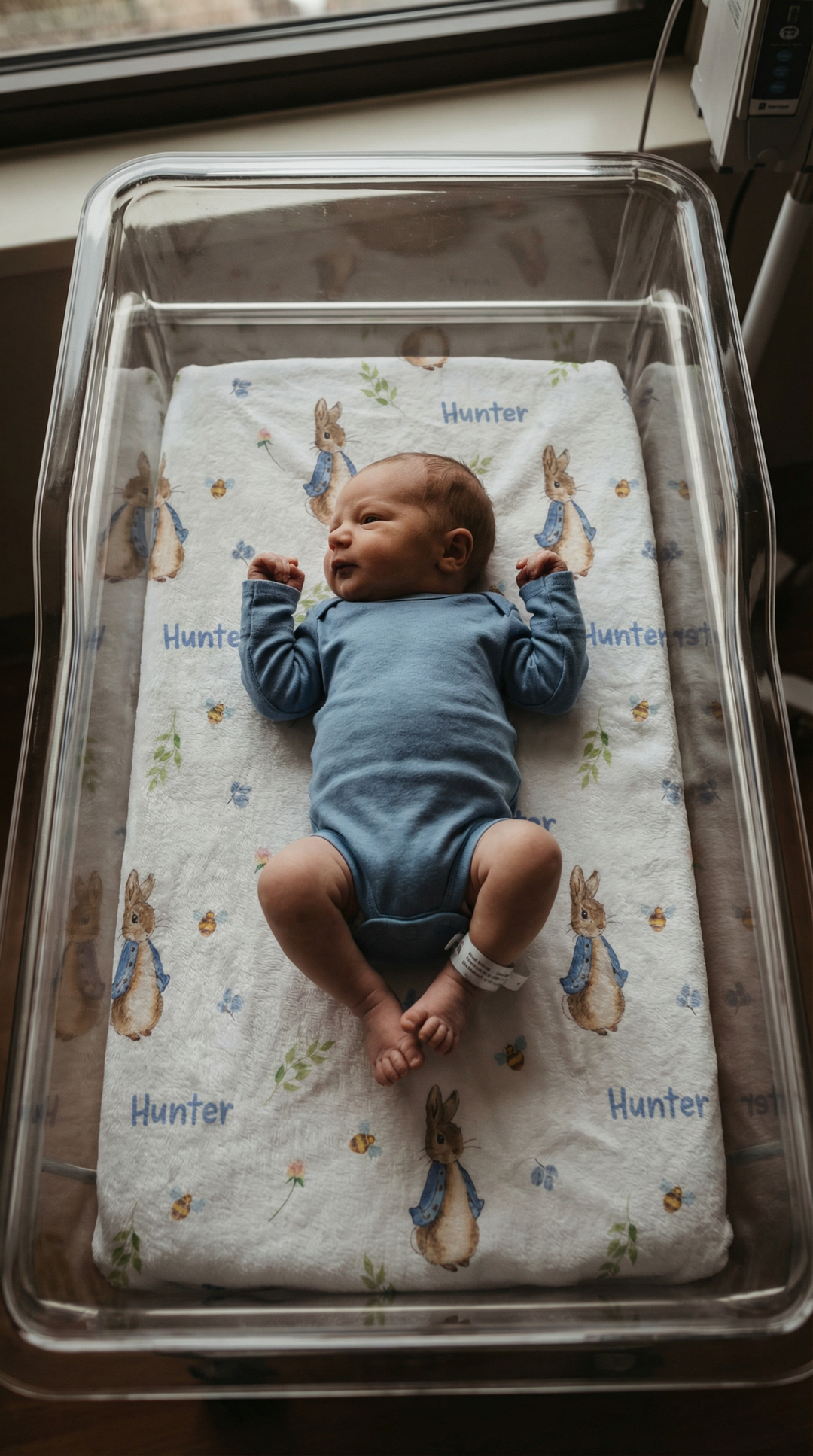 Personalised baby blanket with soft fabric and edge-to-edge custom design