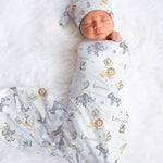 baby boy swaddle with name