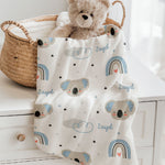 personalised baby blankets koala