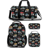 monster jam backpack lunch bag duffle bag combo