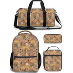 floral backpack lunch bag duffle bag combo
