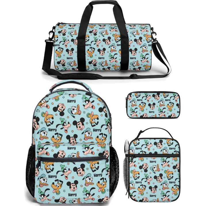 Personalised Duffle Bag, Backpack, Lunch Bag + Pencil Case Value Combo