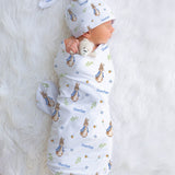 Personalised Swaddle & Beanie Set