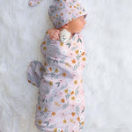 floral baby swaddle