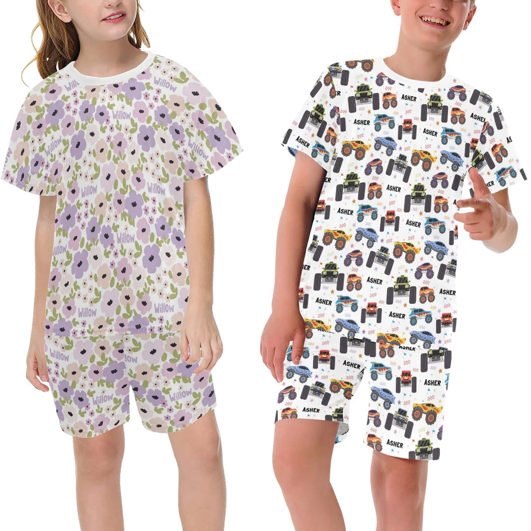 Personalised Kids Pyjamas - Short Sleeve - The Custom Co