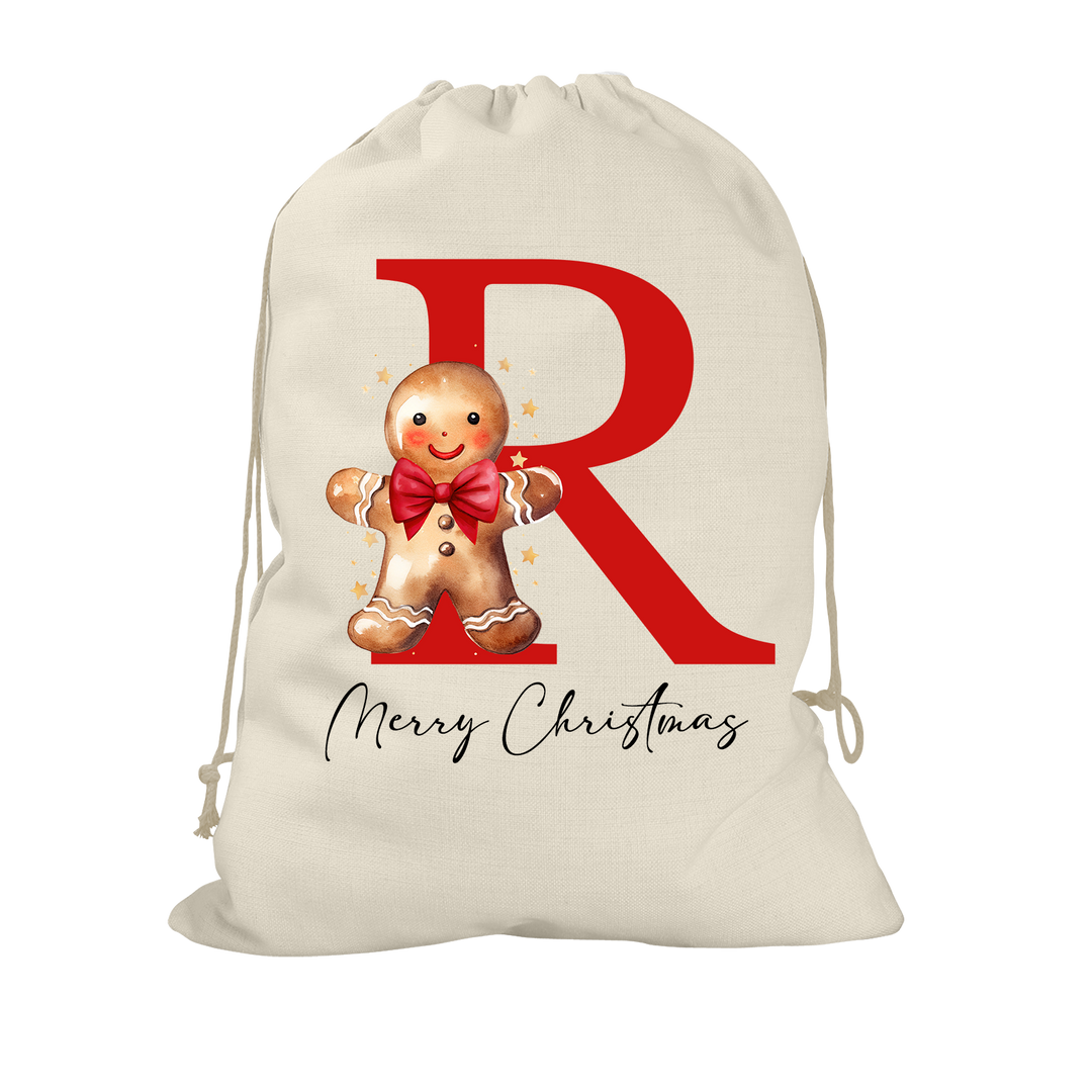 Gingerbread Man Santa Sack