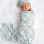 floral baby swaddle