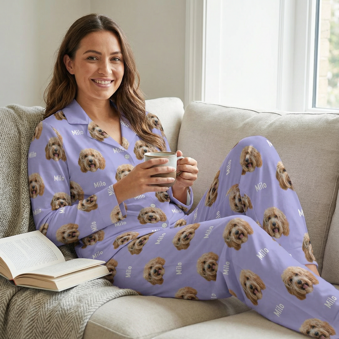 Personalised Pet Photo Pyjama Set - Long Sleeve Set