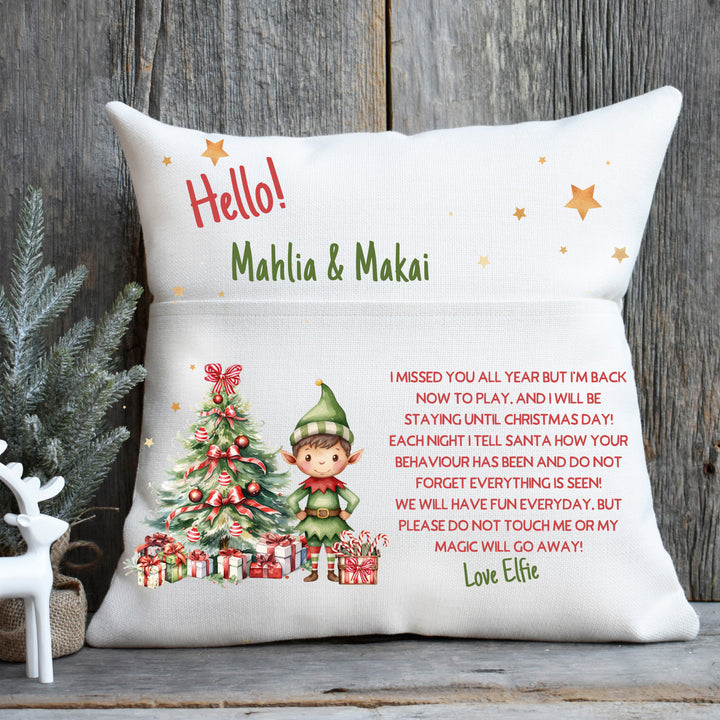 Elf Christmas Cushion