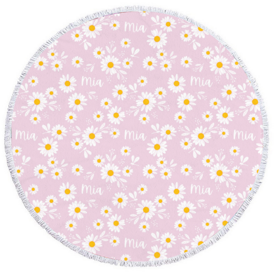 round beach towel