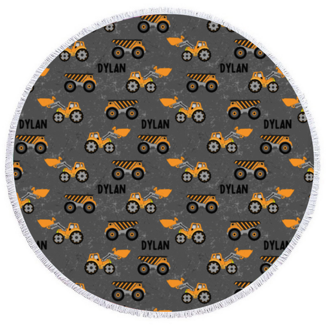 round beach towel