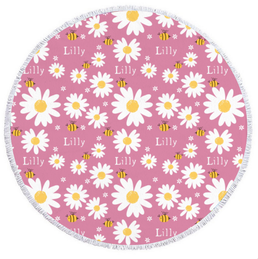 round beach towel