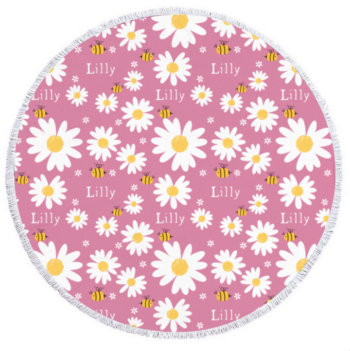 round beach towel