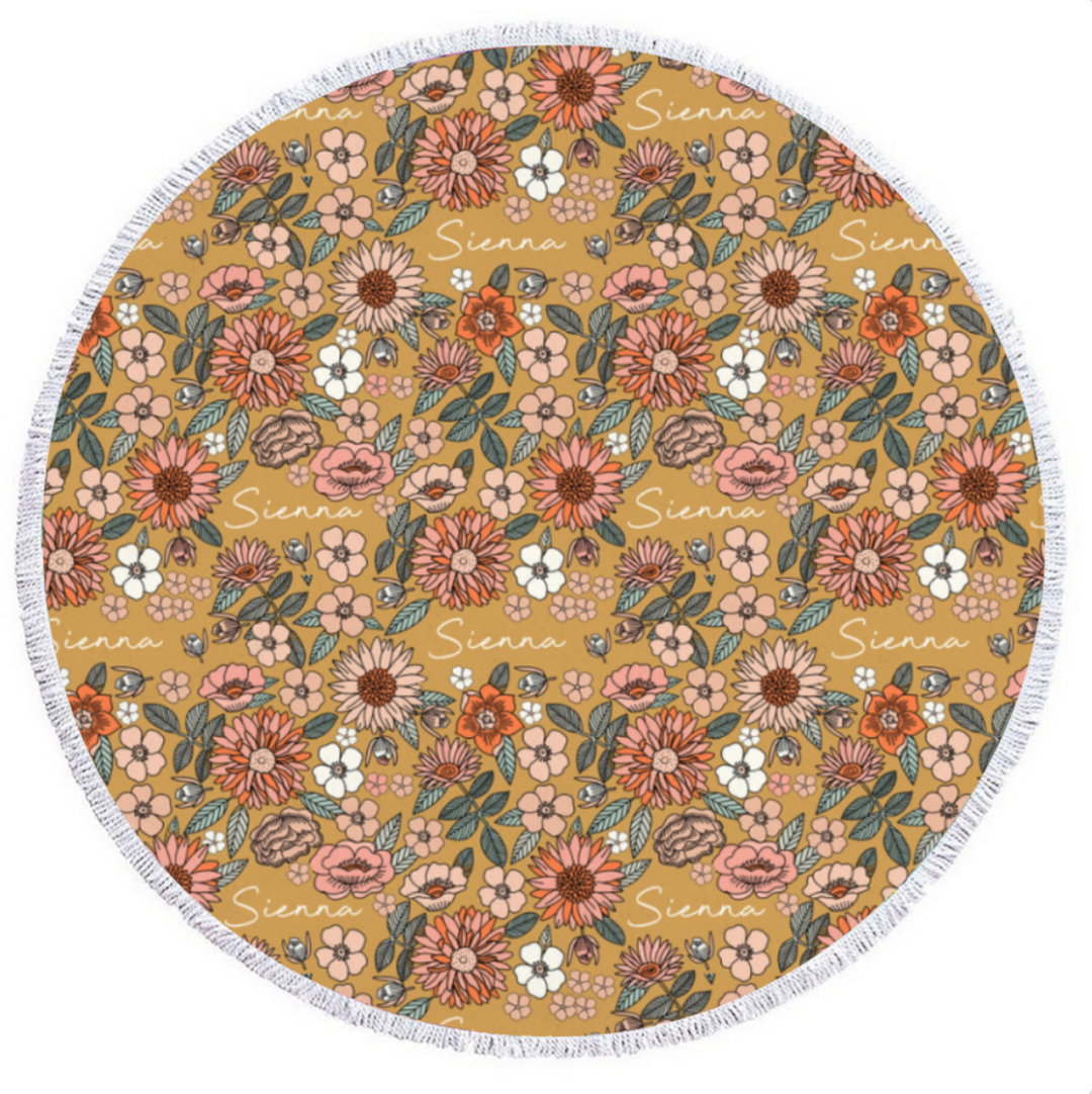 round beach towel