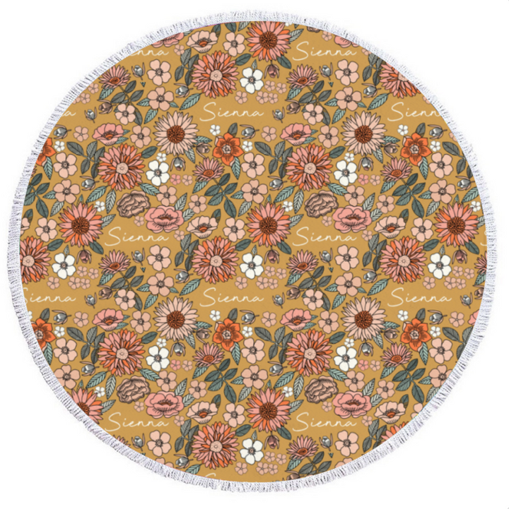 round beach towel