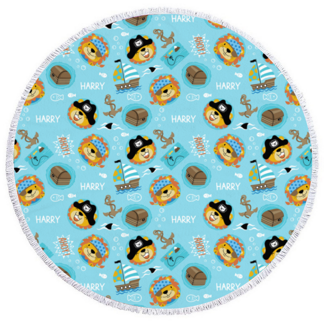 round beach towel