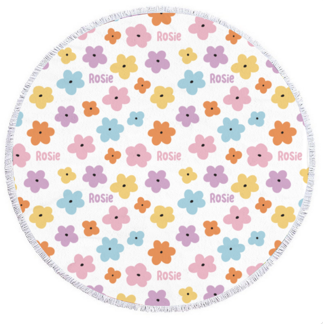 round beach towel