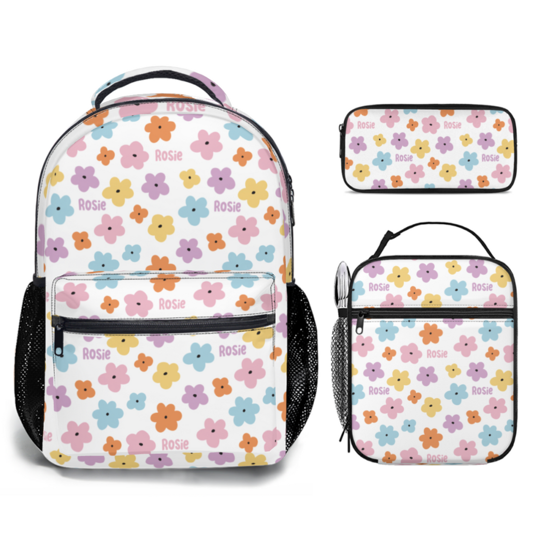 Personalised Backpack, Lunch Bag + Pencil Case Value Combo