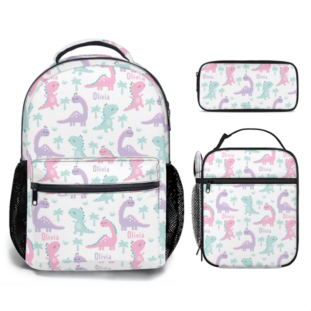Personalised Backpack Lunch Bag Pencil Case Value Combo