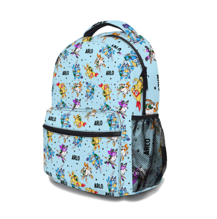 personalised bluey backpack