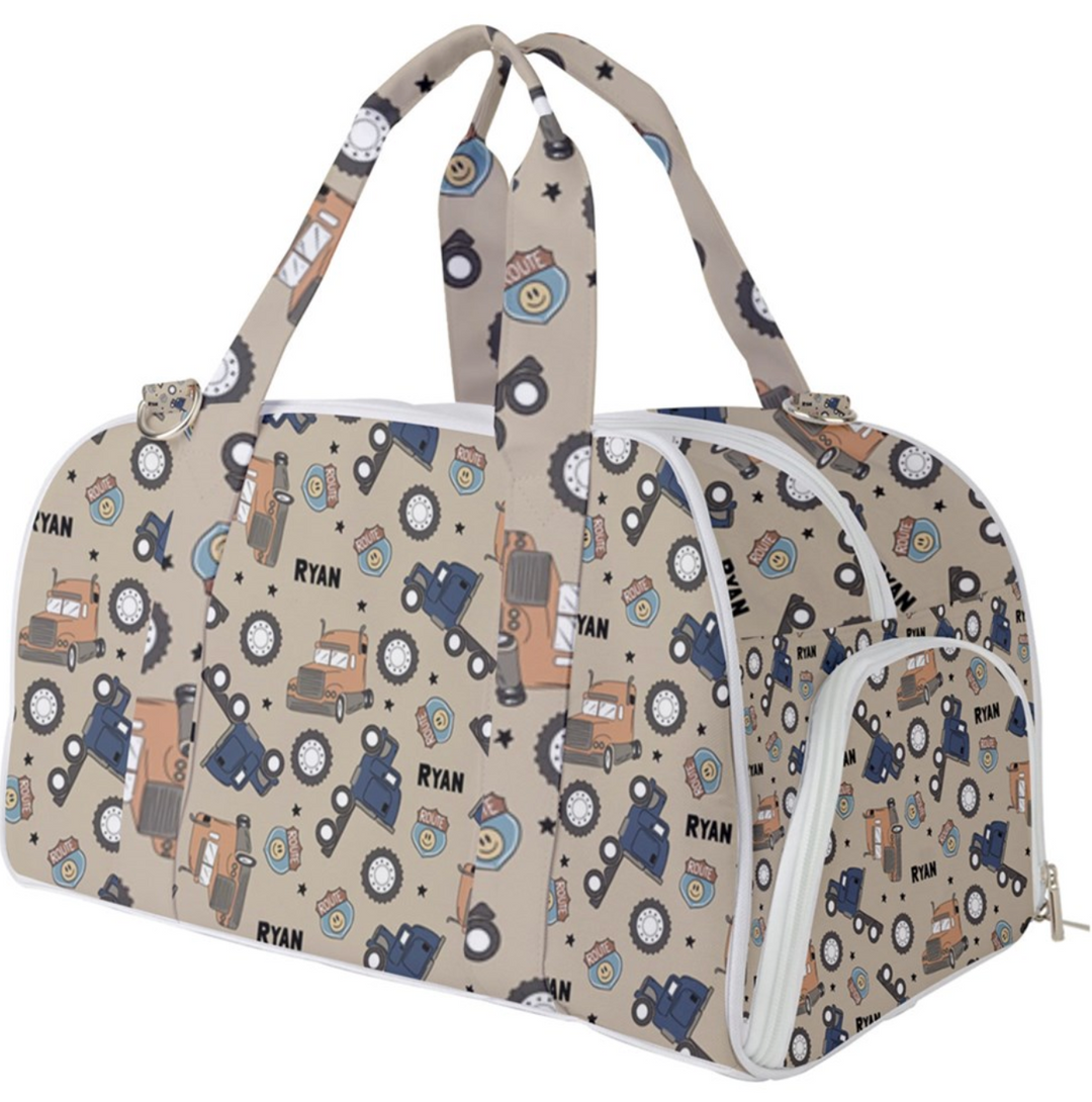 Personalised Kids Duffle Bag Canvas The Custom Co