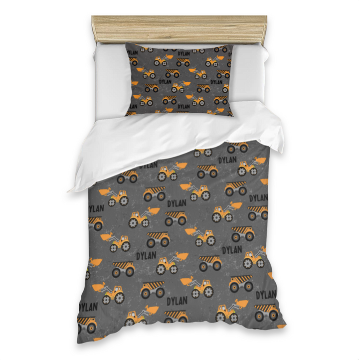 kids quilt covers trucks