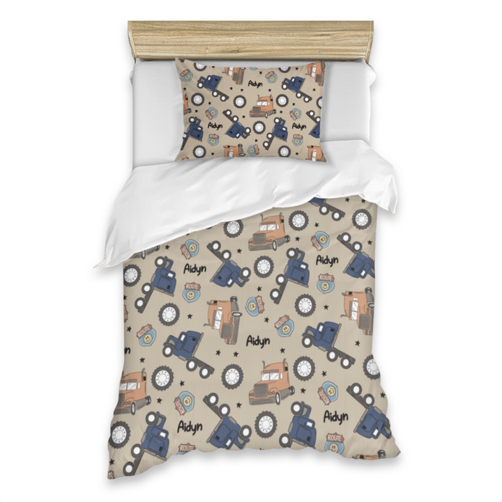 Personalised Kids Quilt Cover & Pillowcase Set