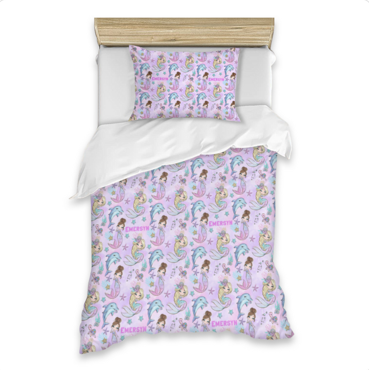 Personalised Kids Quilt Cover & Pillowcase Set