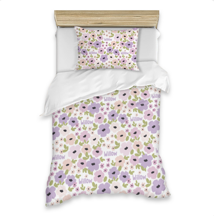 kids quilt covers floral