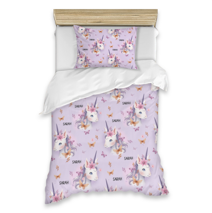 kids quilt covers unicorns