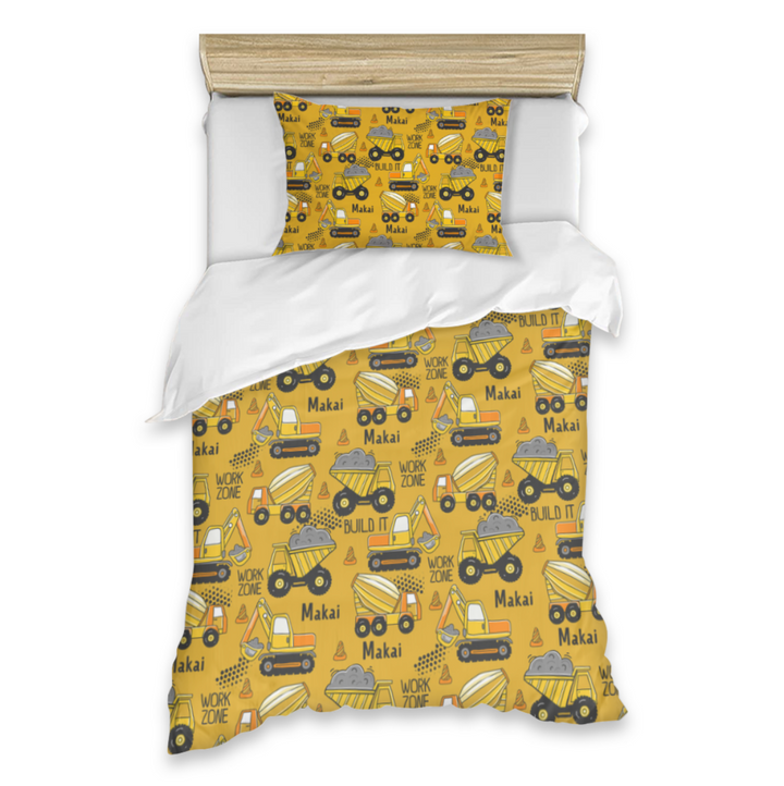 trucks quilt cover personalised