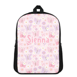 Custom Name Double Pocket School Bag