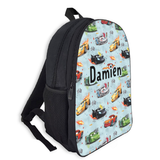 Custom Name Double Pocket School Bag