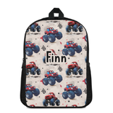 Custom Name Double Pocket School Bag