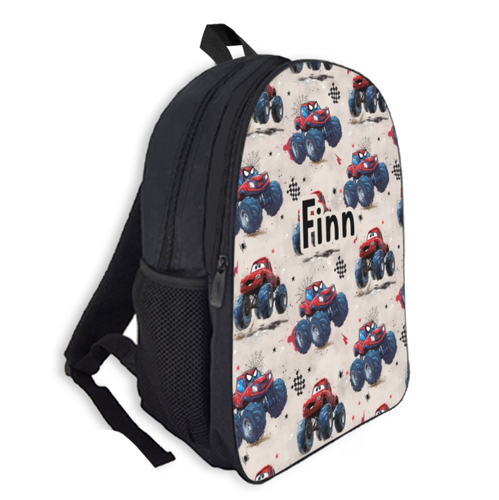 Custom Name Double Pocket School Bag