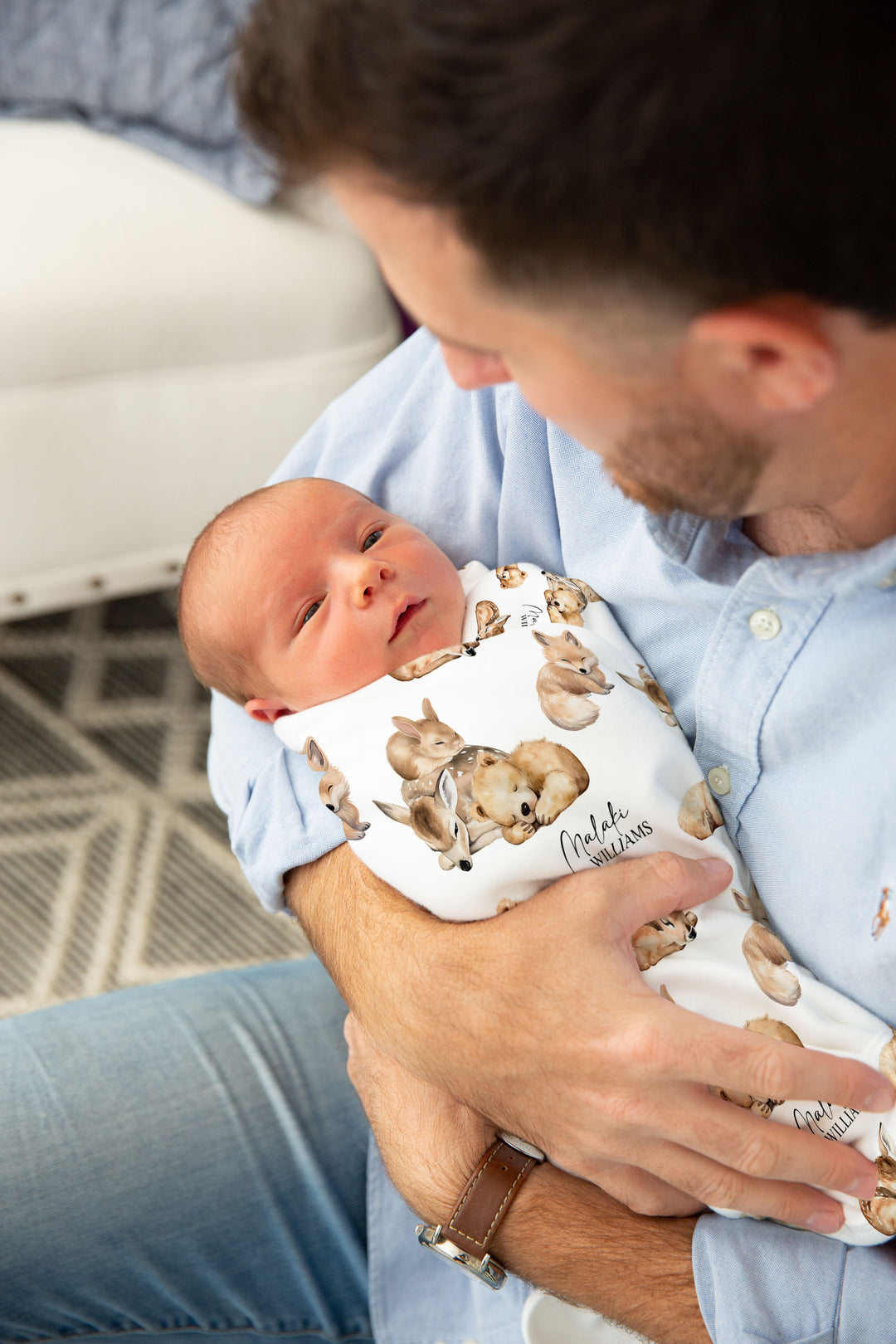 Custom Swaddle Wrap & Beanie