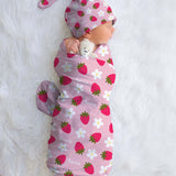 floral baby swaddle