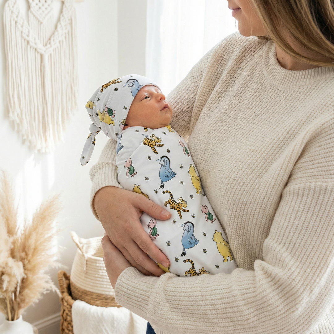 classic winnie the pooh swaddle set | the custom co