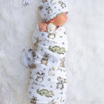 AUSTRALIAN WILDLIFE BABY SWADDLE PERSONALISED WITH NAME