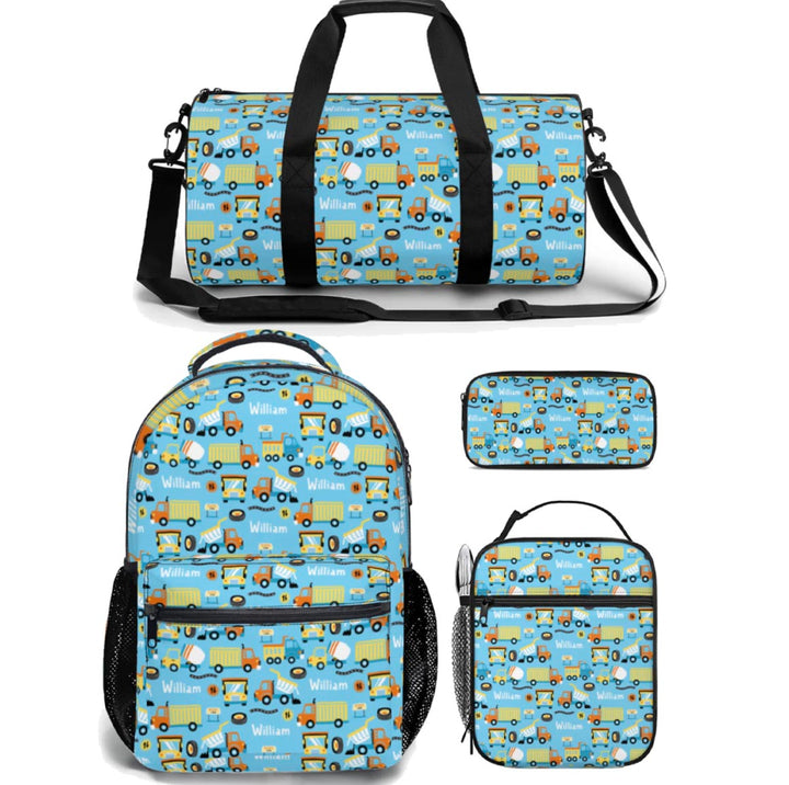 trucks backpack lunch bag duffle bag combo