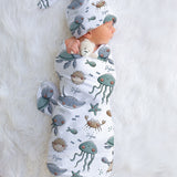 Personalised Swaddle & Beanie Set