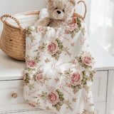 floral personalised baby blankets